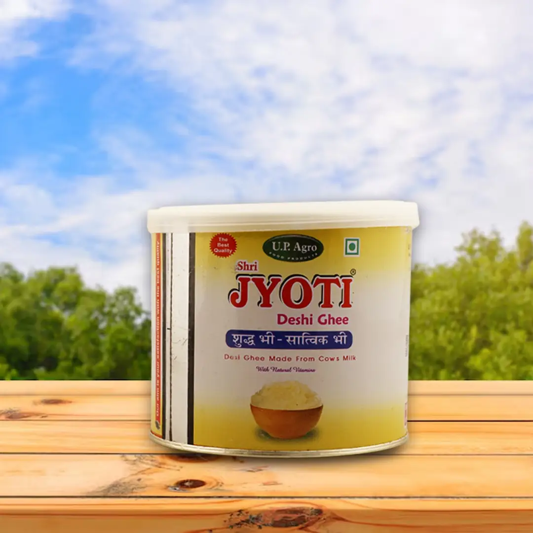 A2 cow Fresh Desi Ghee 500 ML ( NON BILONA ) International Tin Pack -SHRI JYOTI DESHI GHEE